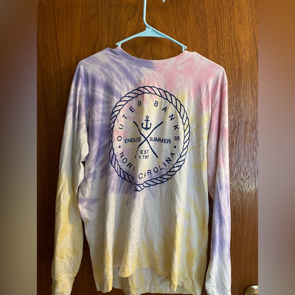 Long sleeve tie dye tee